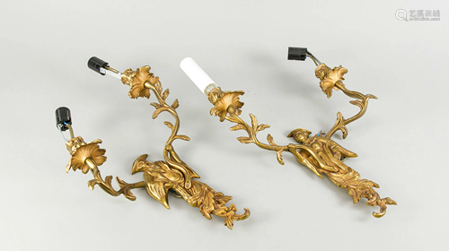 Pair of chinoiserie sconces, l