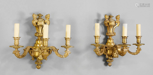 Pair of heavy sconces, 20th c.