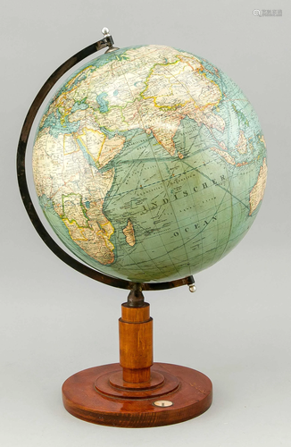 Earth globe, Germany, early 20