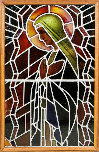 Leaded glass window, mid-20th