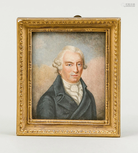 Biedermeier miniature portrait