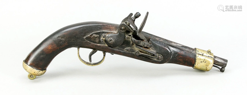 Flintlock pistol, 18th c., dar