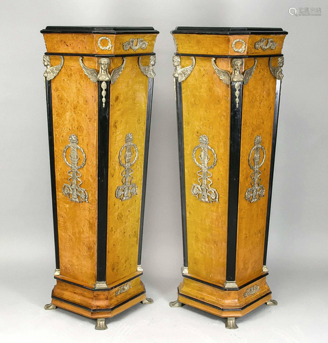 Pair of large pedestals, 20th