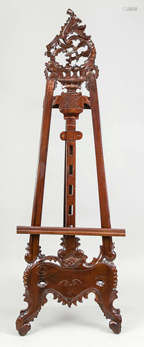 Easel, 20th century, mahogany.