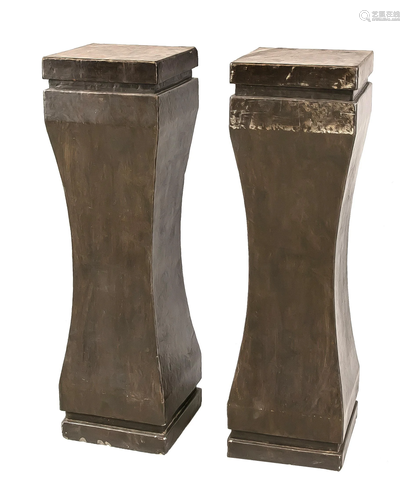 Pair of heavy pedestals, mid-2