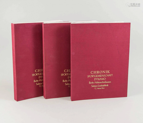 3 volumes DDR Sportchronik, 2n