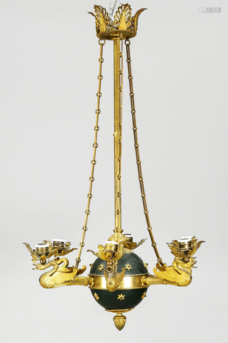 Empire ceiling lamp, 19th c.,