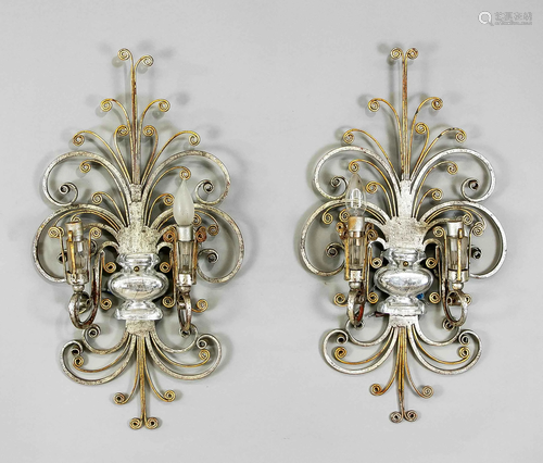 Pair of wall mounted chandelie