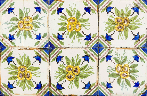 25 Tiles, Netherlands, 18th c.