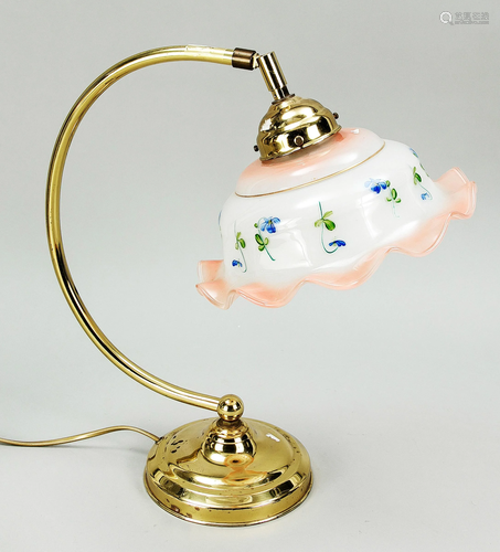 Flower lamp, early 20th c., br