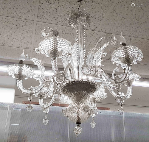 Large Murano ceiling lamp, Ita