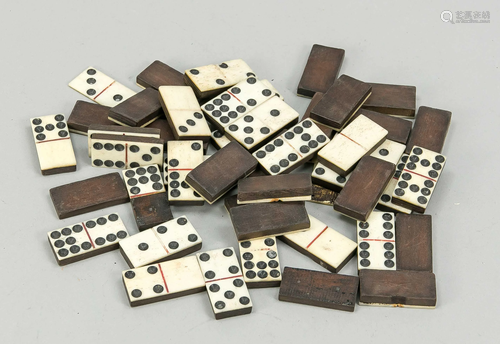 Dominoes, late 19th c., wood w