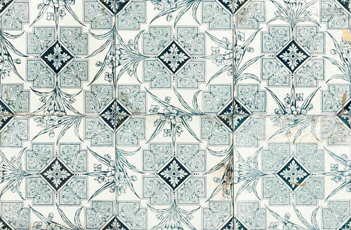 35 Art Nouveau tiles, c. 1900.