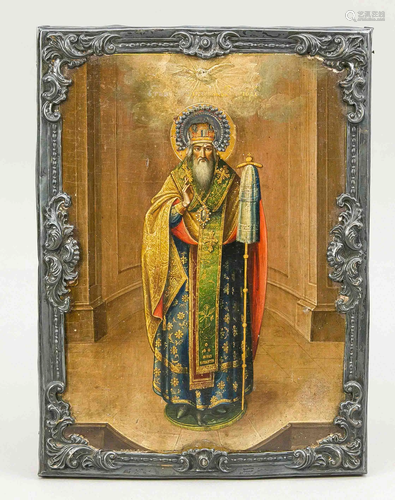 Icon with bishop, probably Rus