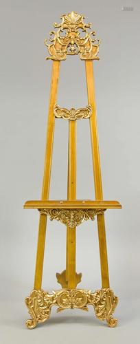 Easel, 20th c., wood, decorate