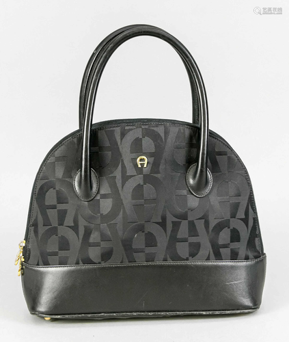 Aigner, Tote Bag, black nylon