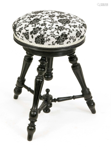 Historism piano stool around 1