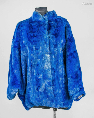 Ladies fur jacket in blue, 2nd