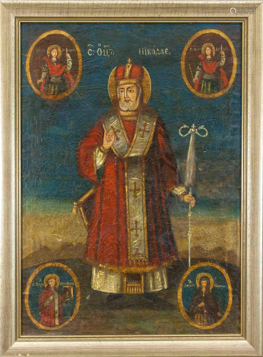 Large Orthodox painting of sai