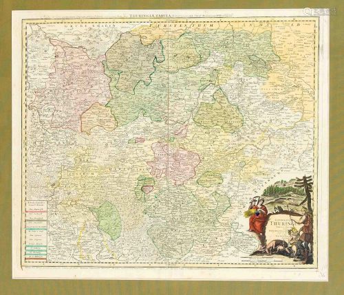 Historical map of Thuringia ''