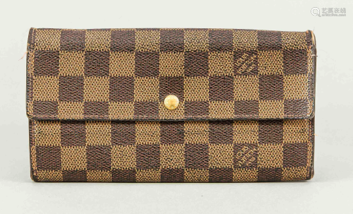 Louis Vuitton, wallet, brown-c