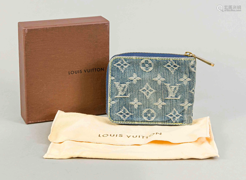 Louis Vuitton, wallet, denim w