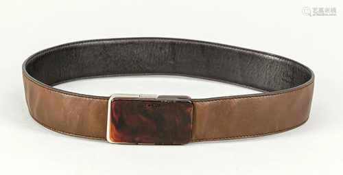 Prada, belt made of brown smoo