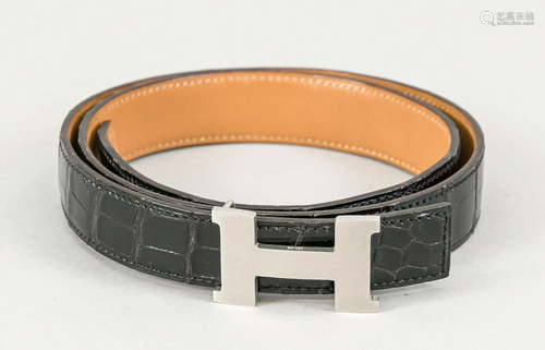 Hermes, slim belt made of smoo