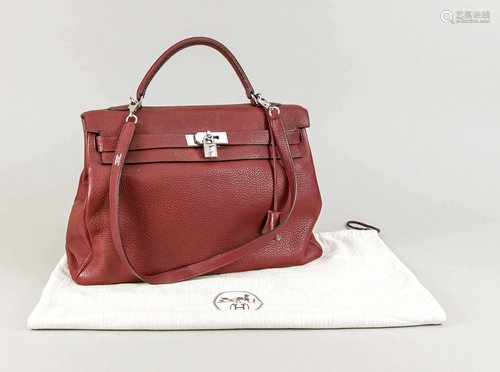 Hermes, Kelly Bag 40, burgundy