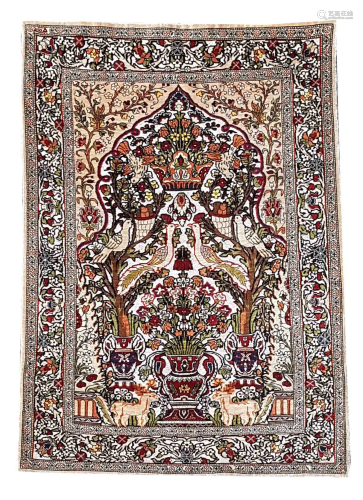 Carpet silk, 95 x 60 cm