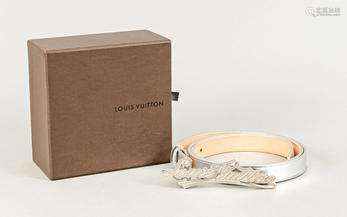 Louis Vuitton, silver belt wit