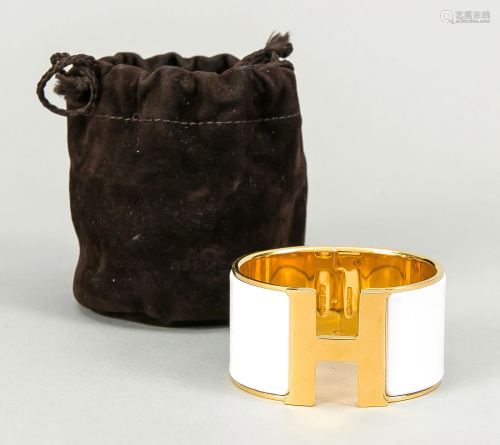 Hermes, wide gold-colored bang