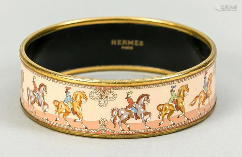 Hermes, wide gold colored bang