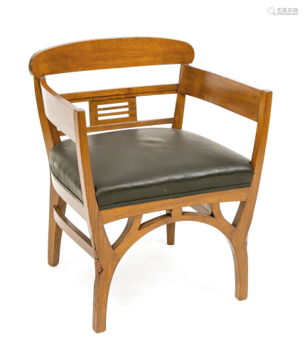 Art Nouveau designer armchair