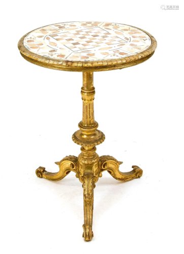 Elegant game table around 1870