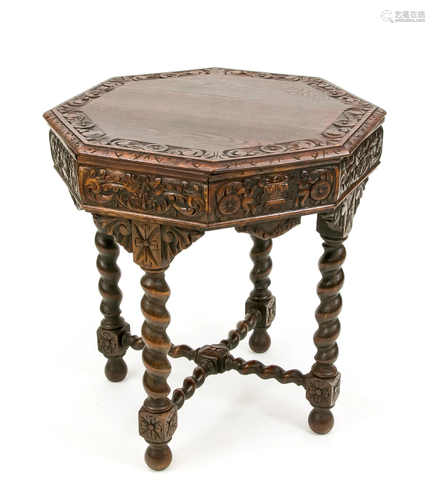 Side table around 1880, solid