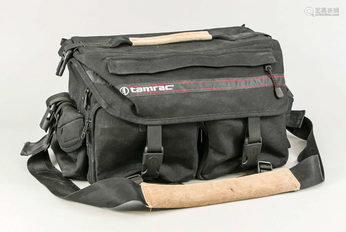 Tamrac, camera bag, black fabr