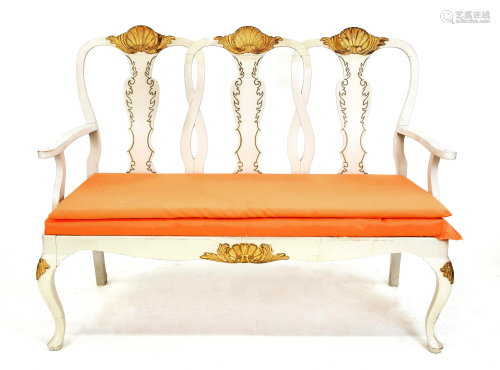 Bench in Gustavian style, 19th