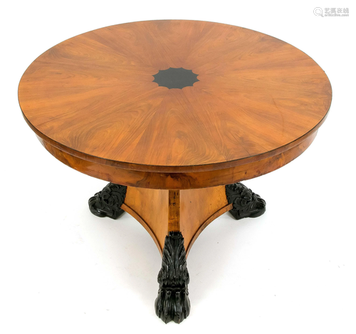 Round Biedermeier table around