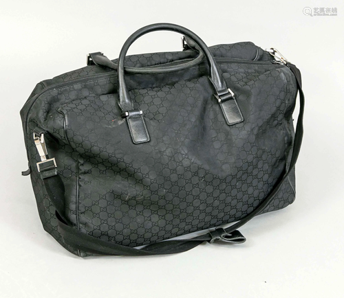 Gucci, Black GG Nylon Weekende