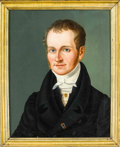 Anonymous Biedermeier portrait paint