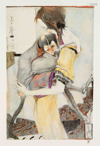 Horst Janssen (1929-1995), ''Utamaro