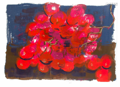 Rainer Fetting (*1949), red grapes,