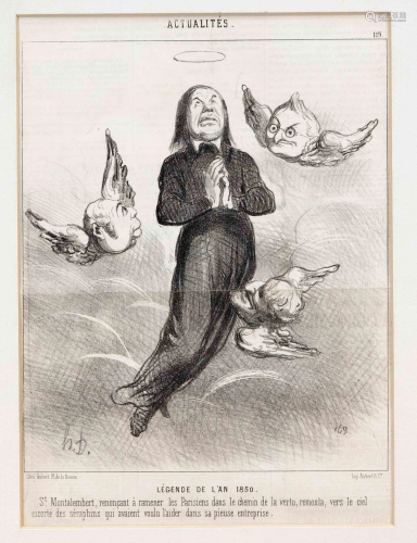 HonorÃ© Daumier (1808-1879), set of 2