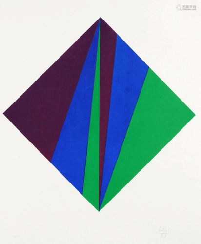 Max Bill (1908-1994), rhombus, color