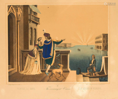 Venice - two lithographs, ''A mornin