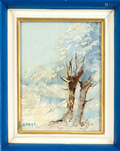 signed Soest, mid 20th century, snow