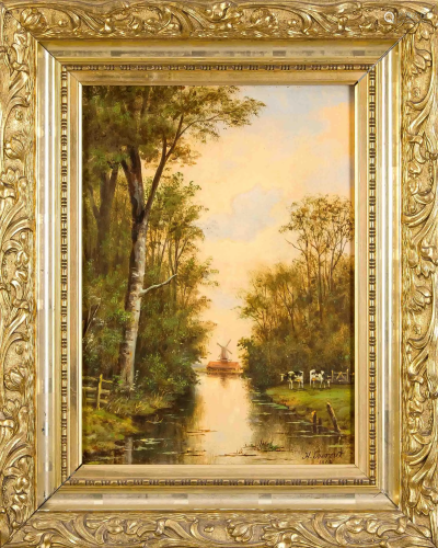 H. Everout, Dutch painter c. 1900, P