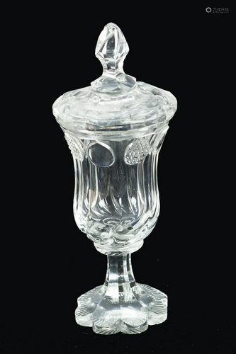 Bohemian glass goblet