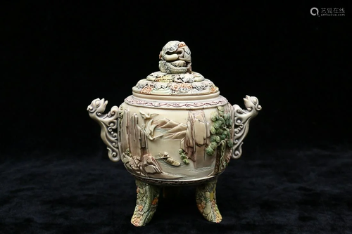 PAINTED RARE MATERIAL CENSER